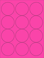 8-1/2 x 11" Neon Color High Light Fluorescent Labels by NextDayLabels