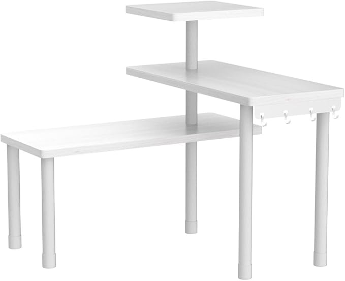 JayRex Bathroom Organizer Countertop Corner Shelf, 3 Tier Moveable Organizer - Image 5