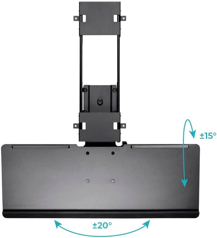 Monoprice Adjustable Ergonomic Keyboard Tray – With a 26.4 x 10in Full Size P...