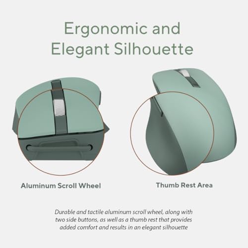 ASUS Wireless SmartO Mouse Silent Plus – Dual Mode (BT/2.4GHz), up to 3 Devic...
