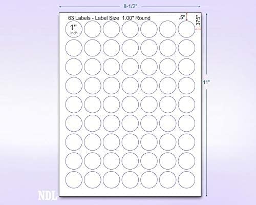 Pack of 50 Sheets, 8-1/2 x 11" Fluorescent Labels - Image 3