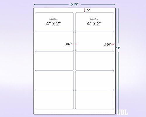 NextDayLabels - 8-1/2 x 11" Neon Color High Light Fluorescent Labels - Image 2