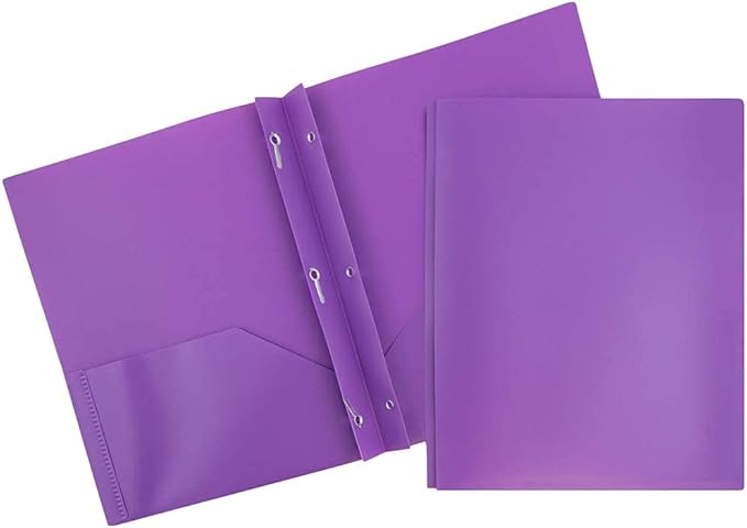JAM PAPER Plastic Color POP Folders by JAMPaper