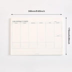 60 Page Schedule Planning Notepad, 245175 mm Tear-Off Sheets Weekly Planner - Image 8