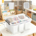 citylife 17qt craft organizers and storage bins with, close-up detail
