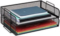 Mind Reader Stackable Paper Tray, Desktop Organizer, File Storage, Metal Mesh by MindReader