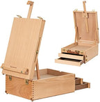 falling in art beechwood tabletop easel box, main product view
