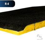 f&l r4 fiberglass board acoustic insulation panels –, close-up detail