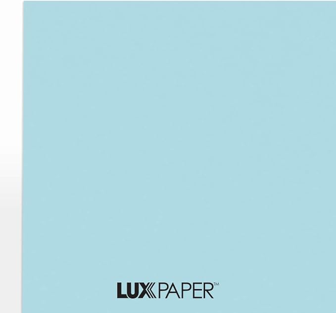 LUXPaper 8.5" x 11" Paper | Letter Size | Pastel Blue | 60lb. Text | 50 Qty - Image 9