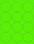 8-1/2 x 11" Neon Color High Light Fluorescent Labels by NextDayLabels