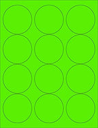8-1/2 x 11" Neon Color High Light Fluorescent Labels by NextDayLabels