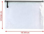 Oaimyy-18PCS-12 x 16 Inches-Mesh Zipper Pouch, Plastic Zip File Folders Puzzle - Image 2