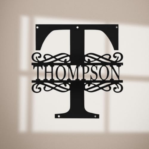 Custom Metal Signs | Personalized Monogram Name Sign | Outdoor Wall Art - Image 9