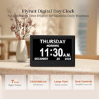 7'' dementia clocks for seniors, large display digital shown in use