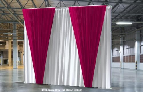 Adjustable Backdrop Stand Pipe Kit Heavy Duty Quick Set Up for Wedding&Pa...