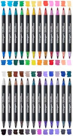 kingart 48-piece acrylic paint marker set – 2mm, close-up detail