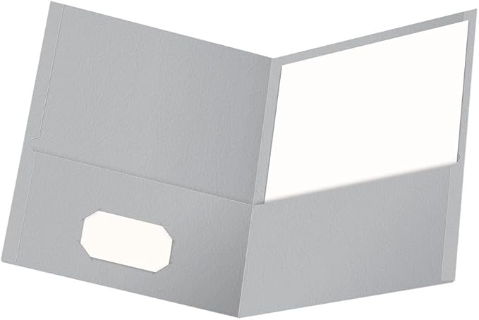 Oxford Twin-Pocket Folders, Textured Paper, Letter Size, Holds 100 Sheets by Oxford