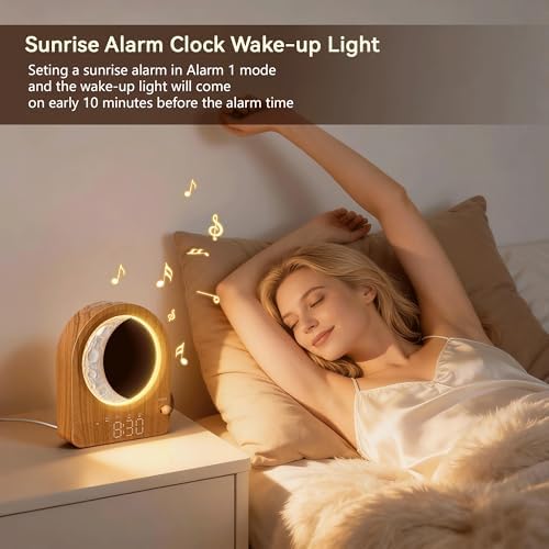 blonbar dual alarm clock for heavy sleepers, dimmable, close-up detail