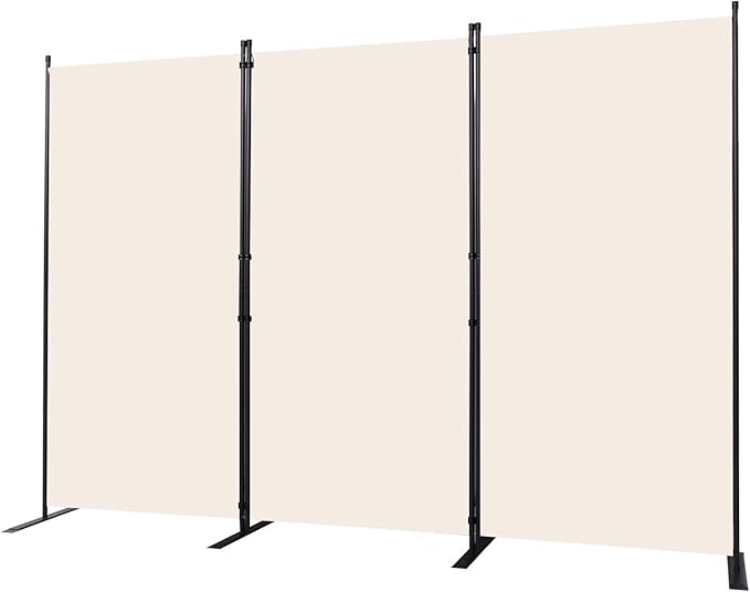 CHOSENM Room Divider, 3 Panel Folding Privacy Screens by CHOSENM