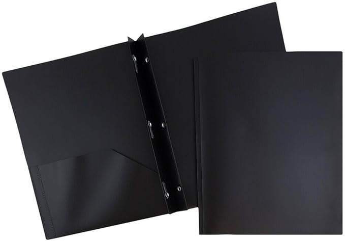 JAM PAPER Plastic 2 Pocket POP Folders by JAMPaper