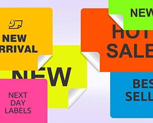 8-1/2 x 11 Neon Color High Light Fluorescent Labels - Image 4
