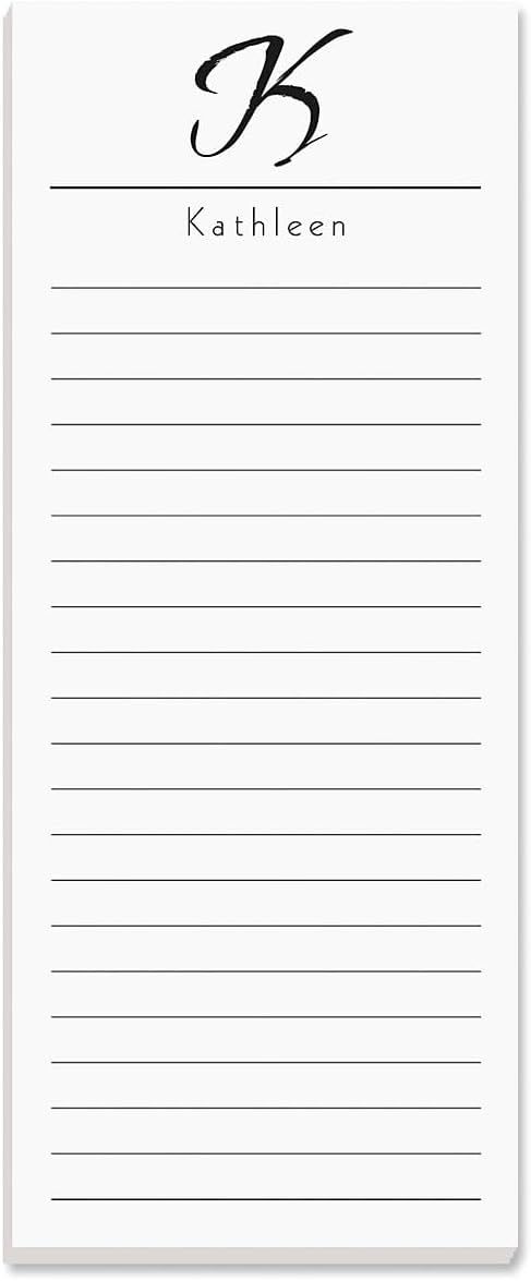 Current Personalized Name & Initial Notepad Set – Set of 3, 30-Sheet Pads - Image 4