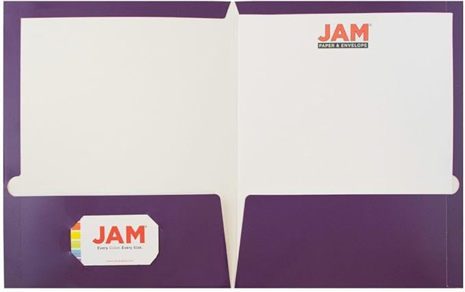 JAM PAPER Laminated Two Pocket Glossy Folders - Image 5