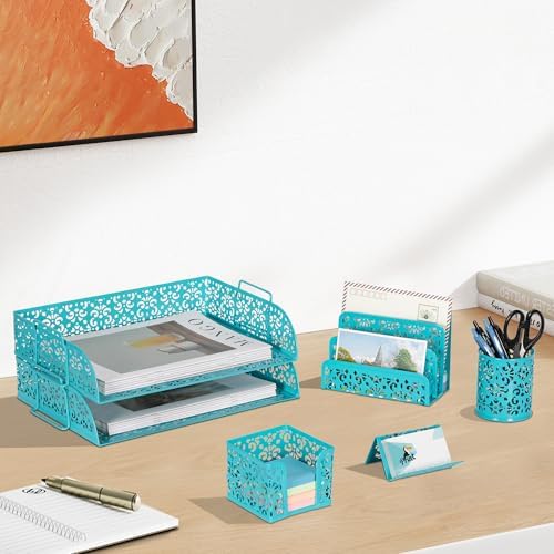 easypag desk organizers and accessories 5 pieces office, package contents