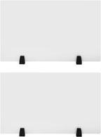 2 Pack Clamp-on Desk Privacy Panels, Frosted Acrylic Desk Dividers