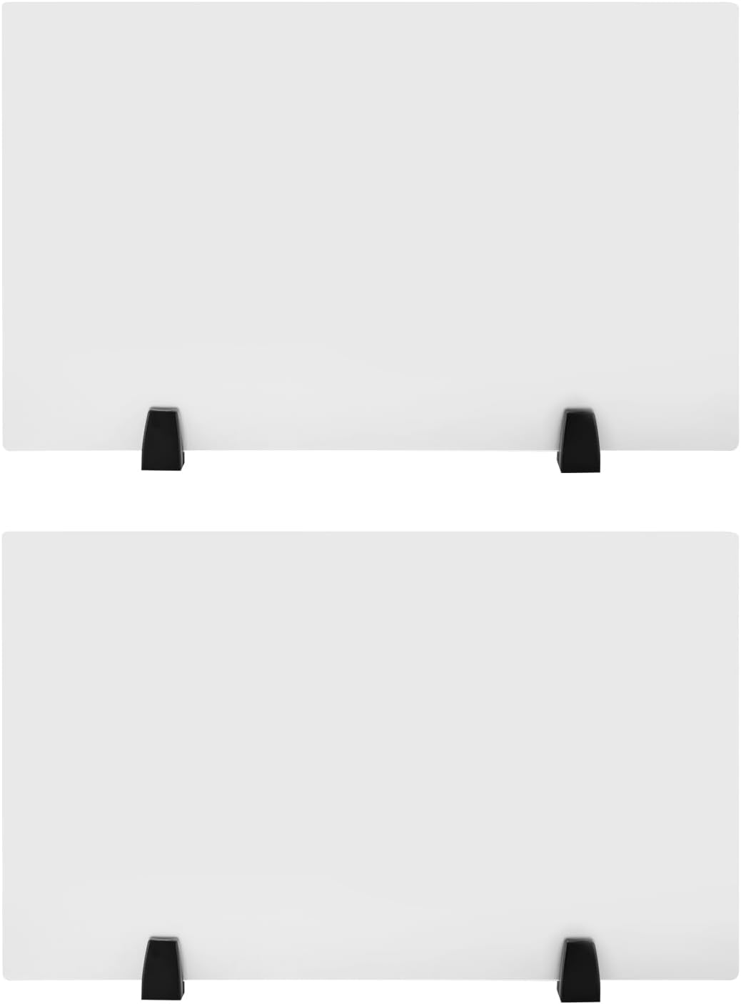 2 Pack Clamp-on Desk Privacy Panels, Frosted Acrylic Desk Dividers