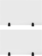 2 Pack Clamp-on Desk Privacy Panels, Frosted Acrylic Desk Dividers by Unknown
