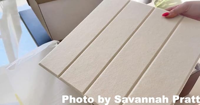 DECORITA Felt Bulletin Board Tiles | Modern Cork Board Alternative | Large Cork - Image 5