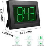 alarm clock,3" led,3-level brightness,battery operated,wall-mount/table-top shown in use