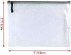 Oaimyy-18 Pcs-5"x 7"-Mesh Zipper Pouches File Bags Puzzle Storage Bags Folders - Image 2
