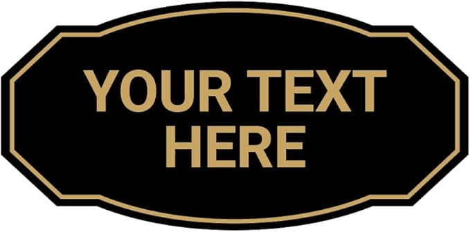 Custom Victorian Wall or Door Sign – Personalized Plastic Sign by SignsByLITA