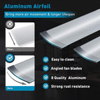72 inch aluminum ceiling fan with lights for, side view
