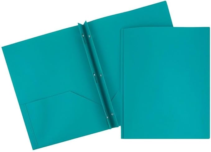 JAM PAPER Plastic 2 Pocket POP Folders - Image 2