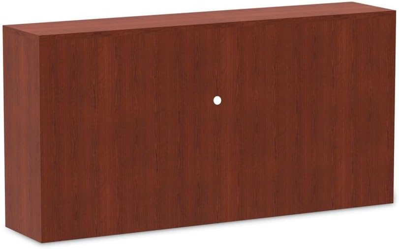 Alera alera Valencia Series Hutch with Doors, 4 compartments, 70.63w x 15d x 35.38h, Medium Cherry