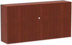 Alera alera Valencia Series Hutch with Doors, 4 compartments, 70.63w x 15d x 35.38h, Medium Cherry