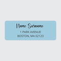 Dotty about Paper Personalized Sky Blue Colorblock by DottyAboutPaper