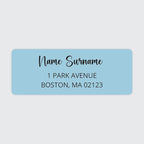 Dotty about Paper Personalized Sky Blue Colorblock by DottyAboutPaper