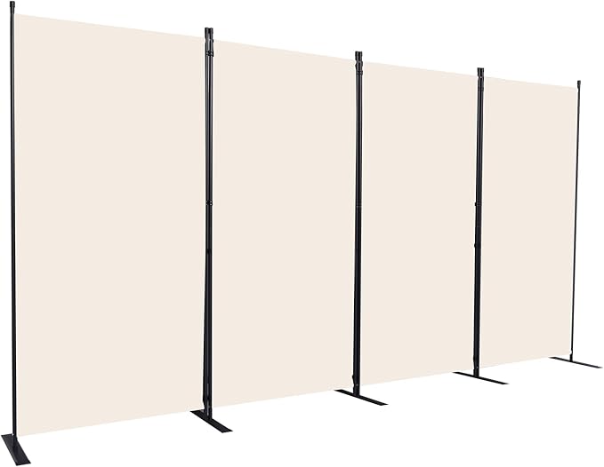 CHOSENM Room Divider, 4 Panel Folding Privacy Screens by CHOSENM