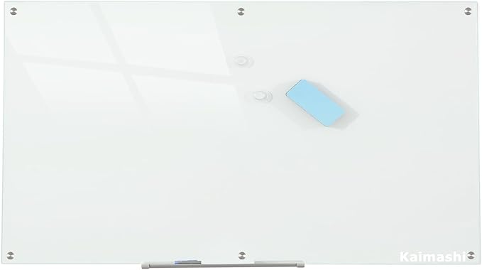 Glass Whiteboard Magnetic Dry Erase Board 6' x 3', Large Frameless Glass White - Image 6