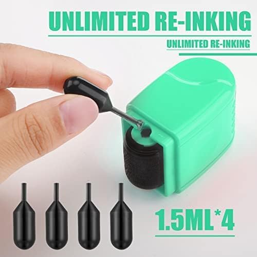 Nezyo 2 Pack Identity Protection Roller Stamp Identity Theft, Confidential - Image 4