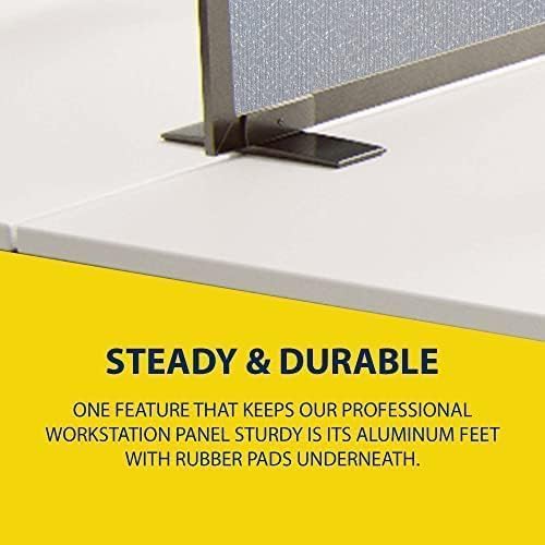 OBEX Acoustical Free Standing Privacy Screen, Cubicle Accessories Desk Privacy - Image 4