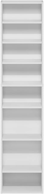 Furinno Indo DVD Shelf, 8-Tier CD Rack, Media Shelf - Image 4
