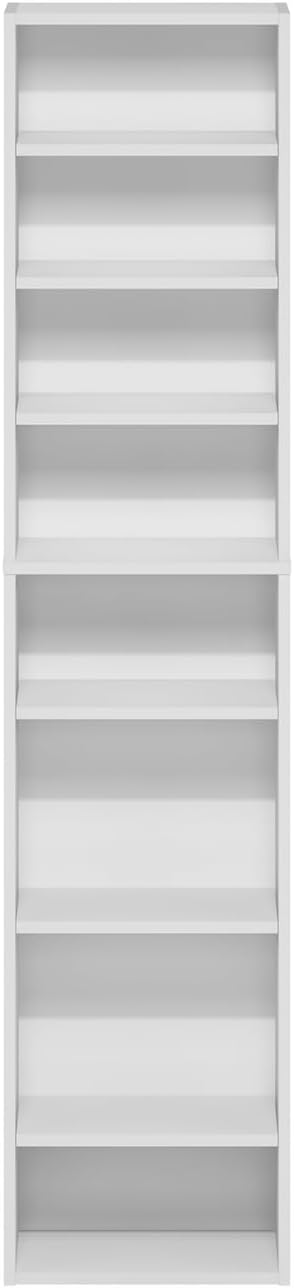 Furinno Indo DVD Shelf, 8-Tier CD Rack, Media Shelf - Image 4