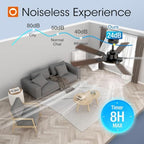 addlon 52 inch ceiling fans with lights and showing dimensions