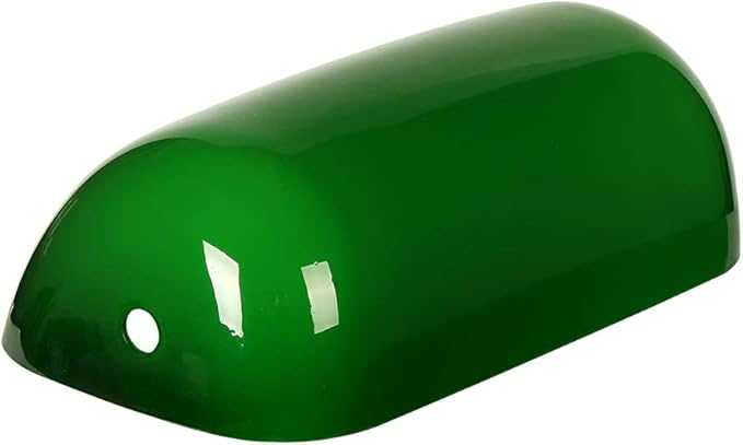 Newrays Green Glass Bankers Lamp Shade Replacement Cover, L8.85 W5.11 - Image 3