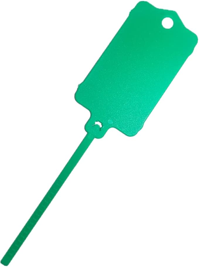100pcs Reusable Blank Plastic Tags Ties Key Tags 1.45"*2.48" Serrated Tension - Image 8
